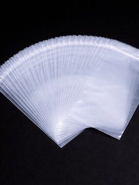 50 Pack Clear Zip Bags 3x5 Resealable Bags Jewelry Packaging Business Supplies